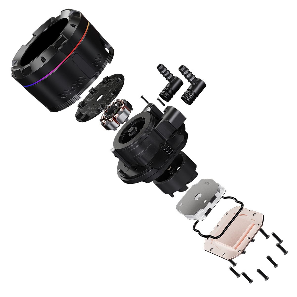 Система водяного охлаждения ID-Cooling SL360 ARGB Soc-AM5/AM4/1200/1700/1851 черный 4-pin 14-30dB Al