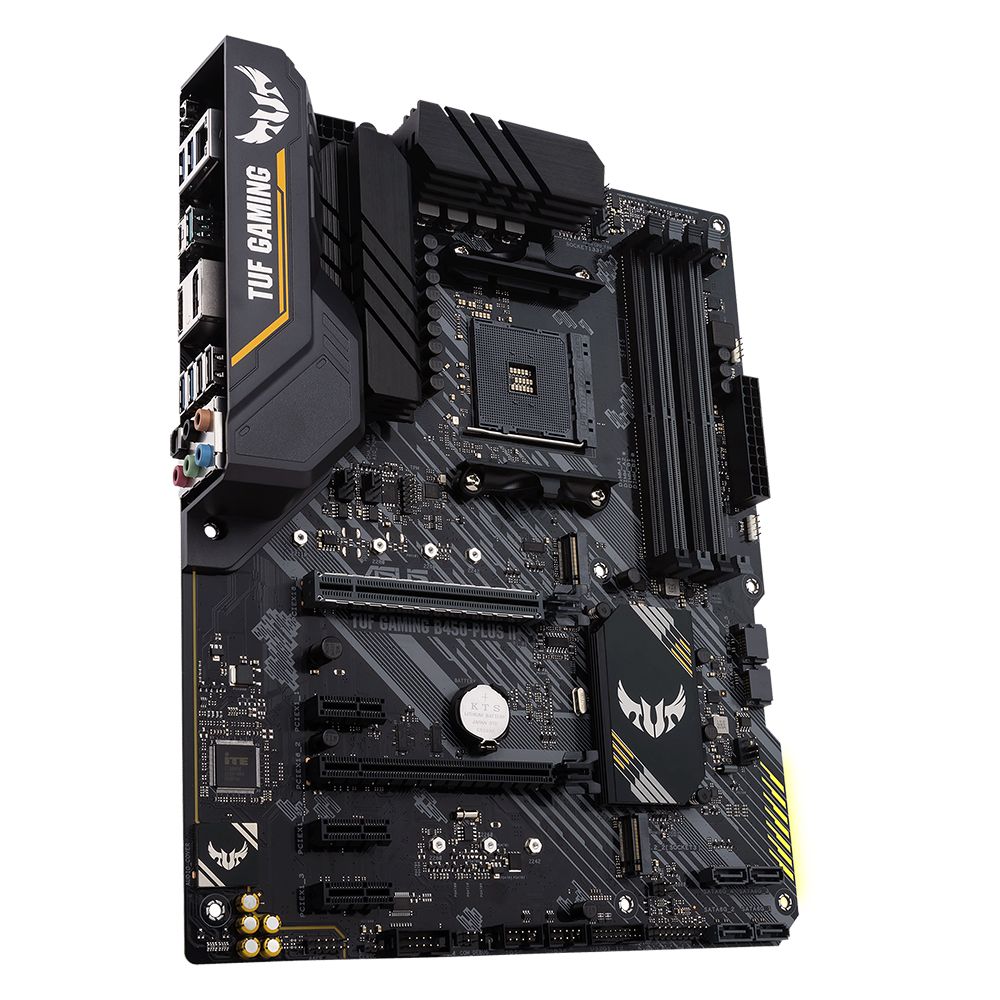 Материнская плата Asus TUF GAMING B450-PLUS II Soc-AM4 AMD B450 4xDDR4 ATX AC`97 8ch(7.1) GbLAN RAID