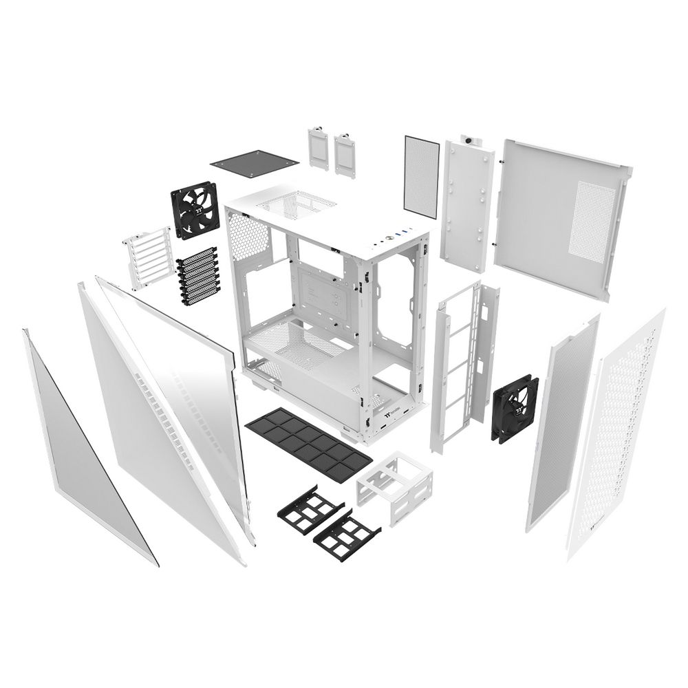Корпус Thermaltake Divider 300 TG Air Snow CA-1S2-00M6WN-02 Snow/Win/SPCC/Tempered Glass*1/Mesh Fron
