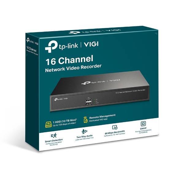 TP-Link VIGI NVR1016H VIGI 16 канальный сетевой видеорегистратор