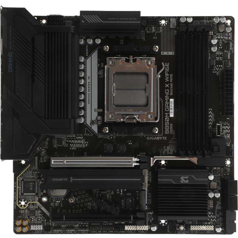 Материнская плата Gigabyte B850M GAMING X WF6E Socket AM5 AMD B850 4xDDR5 mATX AC`97 8ch(7.1) 2.5Gg 