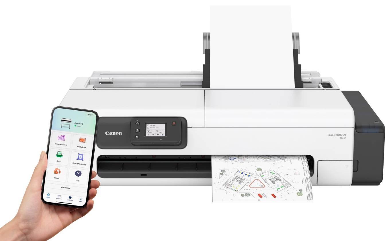 Плоттер струйный Canon imagePROGRAF TC-21 (24", A1, 4 цвета, WiFi, без стенда, СНПЧ ) замена 5815C00