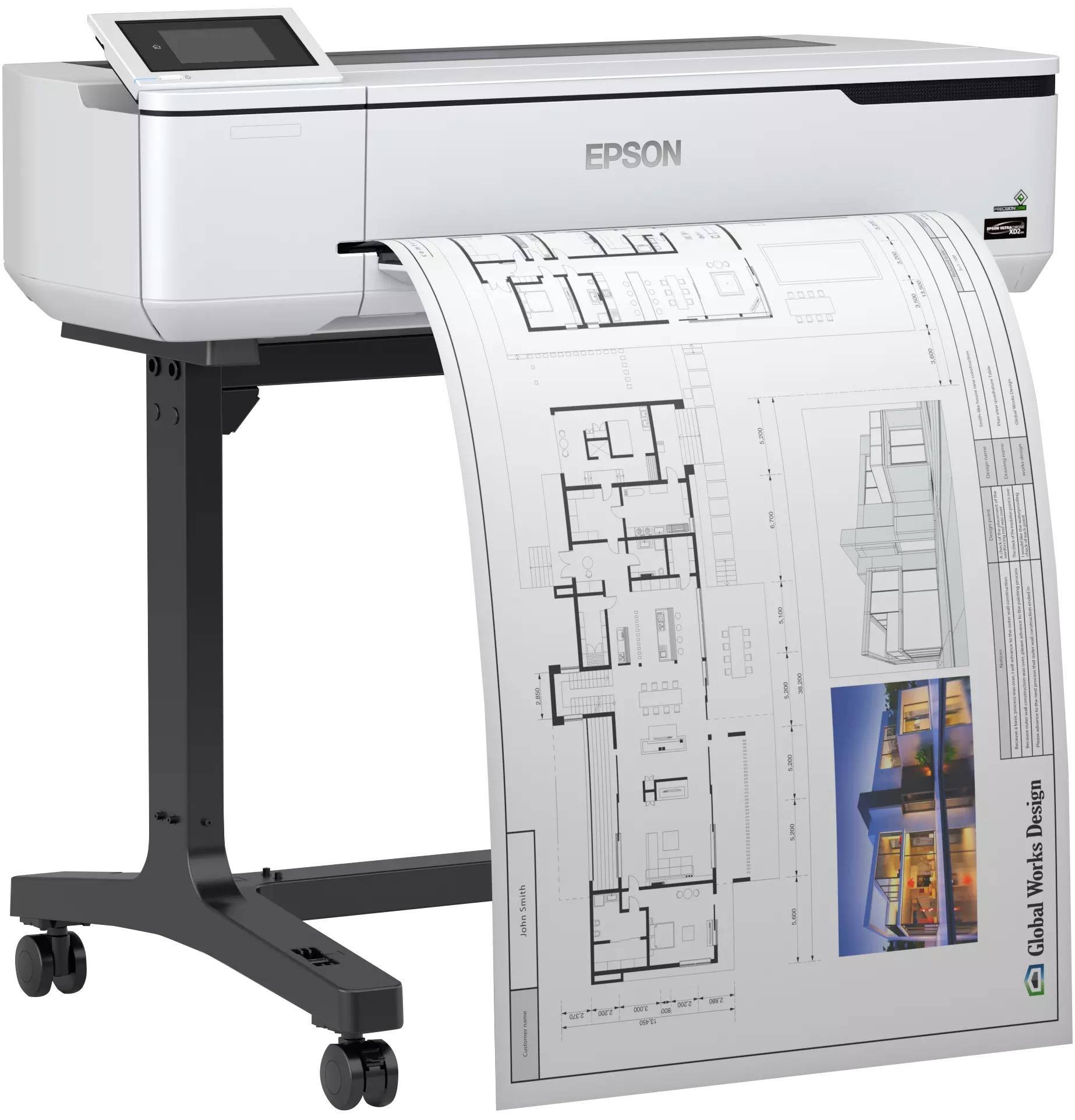 Плоттер Epson SureColor SC-T3100 (А1, 24",4-х цветный,2400x1200dpi, USB/ Ethernet/Wi-Fi, со стендом)