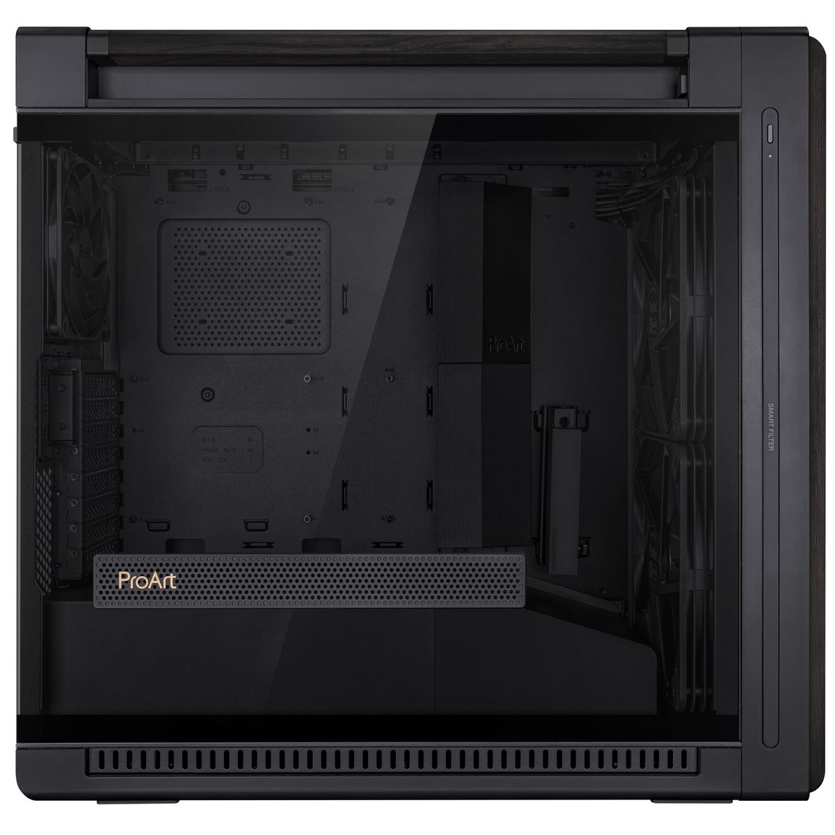 Корпус ASUS PROART PA602 WOOD TG PWM BLACK