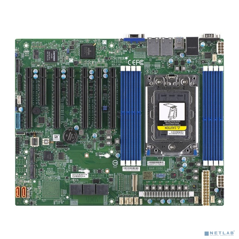 Supermicro MBD-H12SSL-i-B {ATX, 8 DIMM slots, 8 SATA3, 2 M.2, 8 SATA3 or 2 NVMe via single SlimSAS x