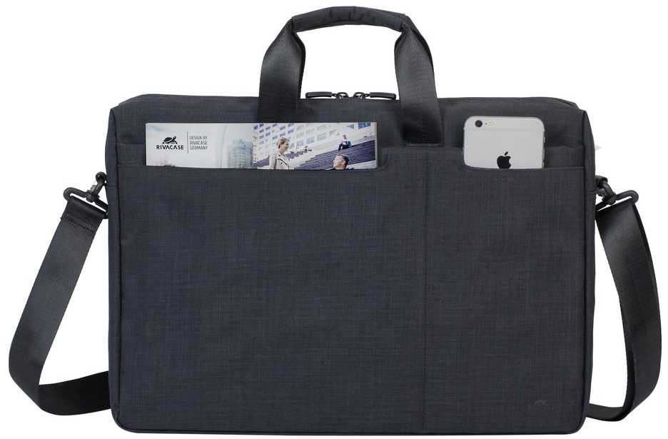 Сумка для ноутбука 17.3" Riva 8355 черный полиэстер (8355 BLACK)