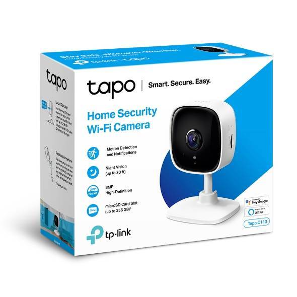 Камера видеонаблюдения IP TP-Link Tapo C110 Wi-Fi 3.3-3.3мм цв. корп.:белый