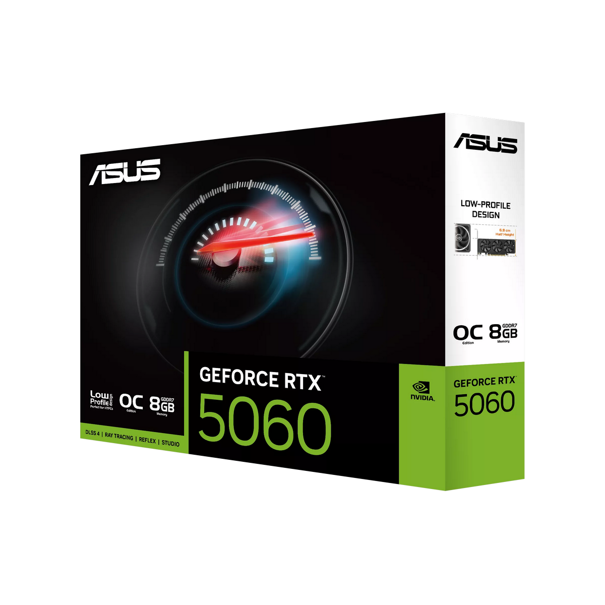 Видеокарта Asus PCI-E 5.0 RTX5060-O8G-LP-BRK NVIDIA GeForce RTX 5060 8Gb 128bit GDDR7 2550/28000 HDM