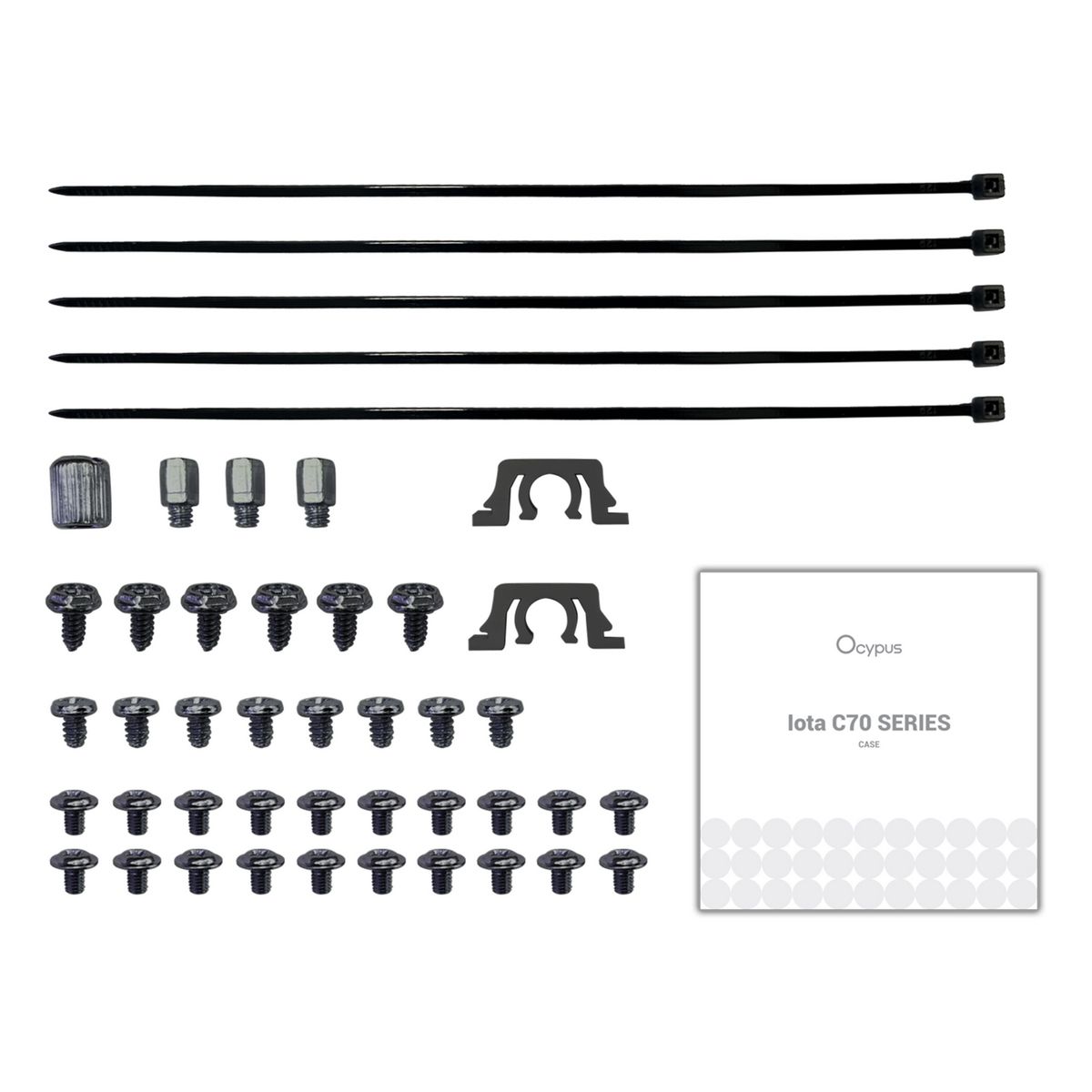 Корпус Case Ocypus Iota C70 BK ARGB ATX win / black / 6 ARGB fans / no PSU / Tempered Glass