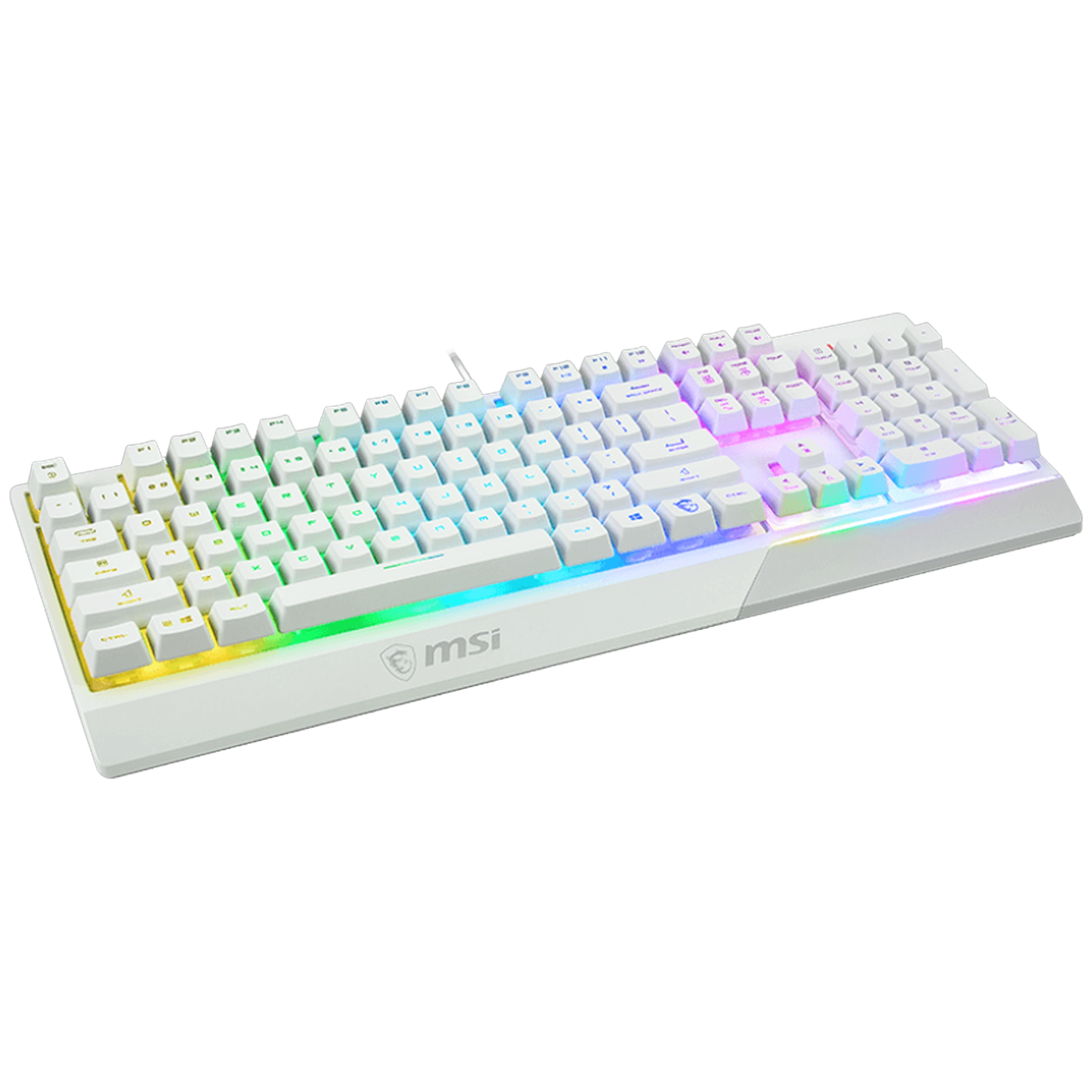 Клавиатура MSI Vigor GK30 белый USB for gamer LED