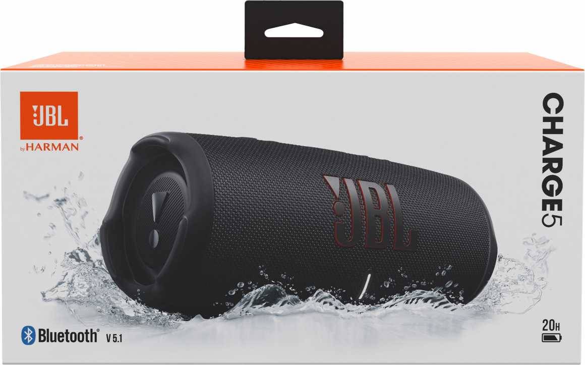 Колонка порт. JBL Charge 5 черный 40W 2.0 BT 15м 7500mAh (JBLCHARGE5BLK)