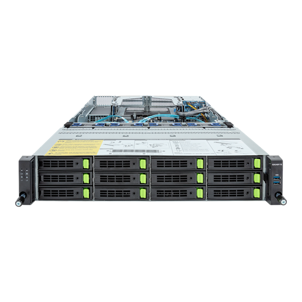 Шасси серверное Gigabyte Server Platform R283-S96 / 2U / 2xIntel (Gen 4/5) / 2xHS / 32xDIMM / 12xLFF
