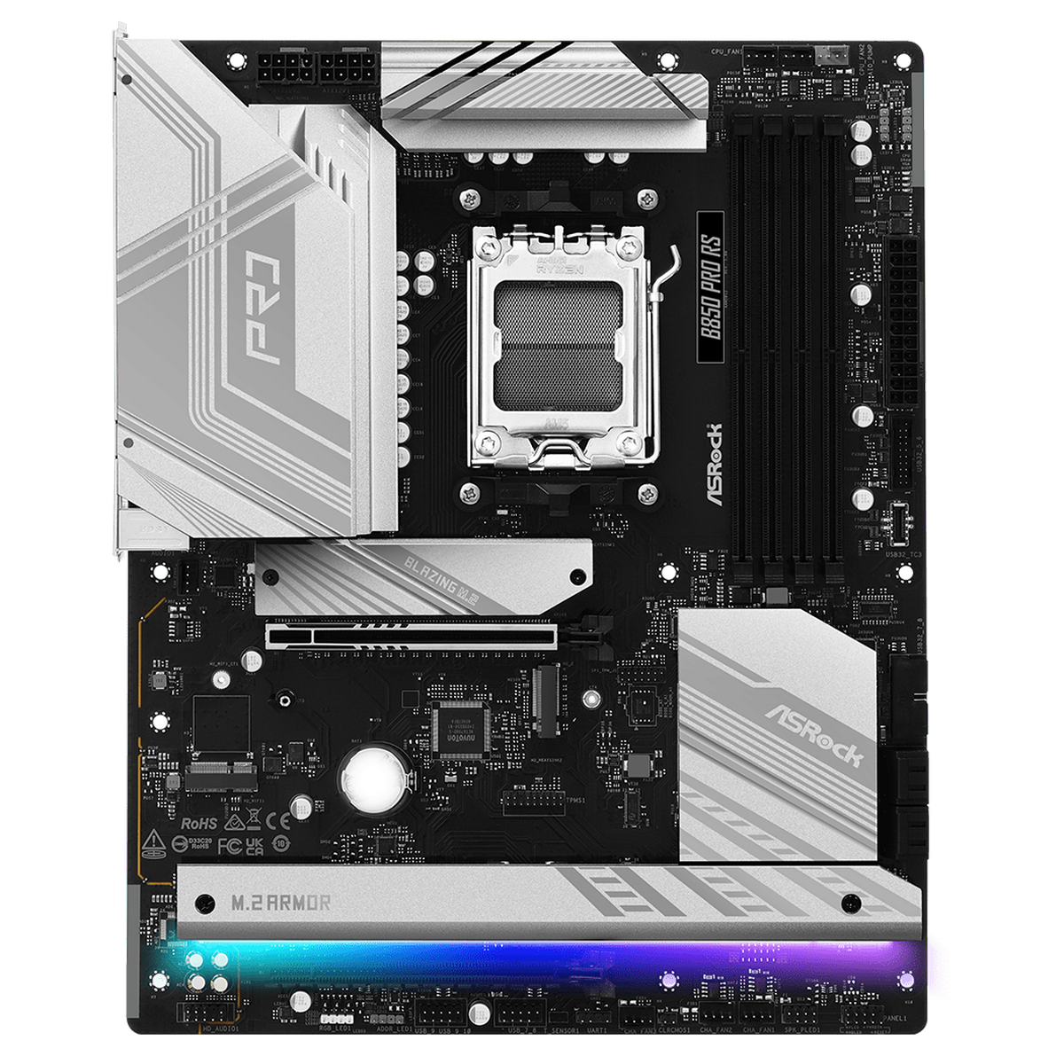 Материнская плата Asrock B850 PRO RS Socket AM5 AMD B850 ATX AC`97 8ch(7.1) 2.5Gg RAID+HDMI