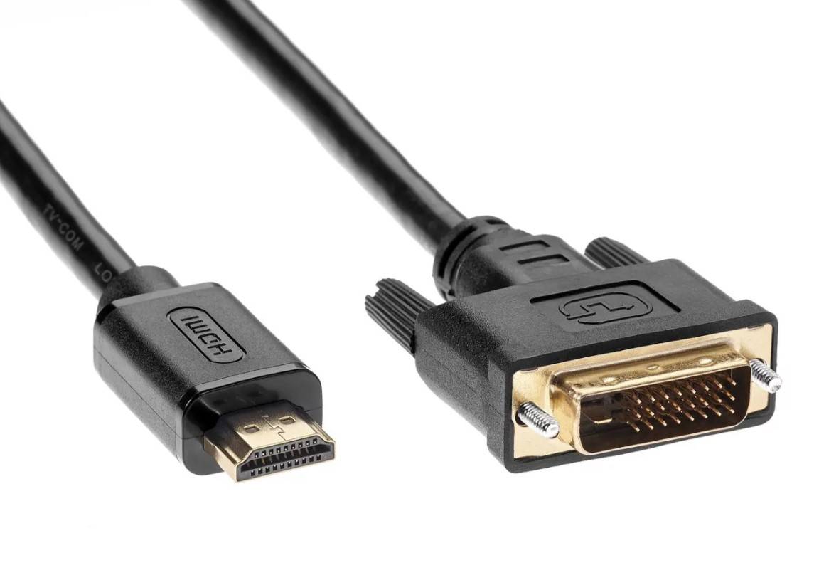 Кабель HDMI to DVI-D (19M -25M) 5м, TV-COM <LCG135E-5M>