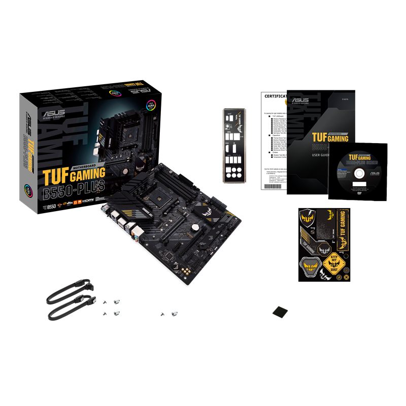 Материнская плата Asus TUF GAMING B550-PLUS Soc-AM4 AMD B550 4xDDR4 ATX AC`97 8ch(7.1) 2.5Gg RAID+HD