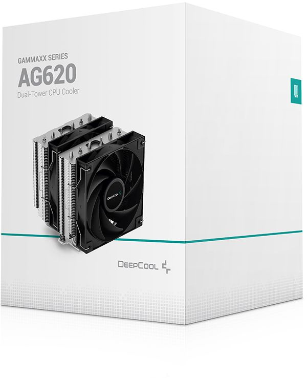 Устройство охлаждения(кулер) Deepcool AG620 Soc-AM5/AM4/1200/1700/1851 черный 4-pin 15-29dB Al+Cu 26