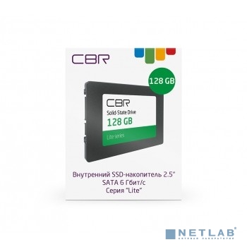 CBR SSD-128GB-2.5-LT22, Внутренний SSD-накопитель, серия "Lite", 128 GB, 2.5", SATA III 6 Gbit/s, SM