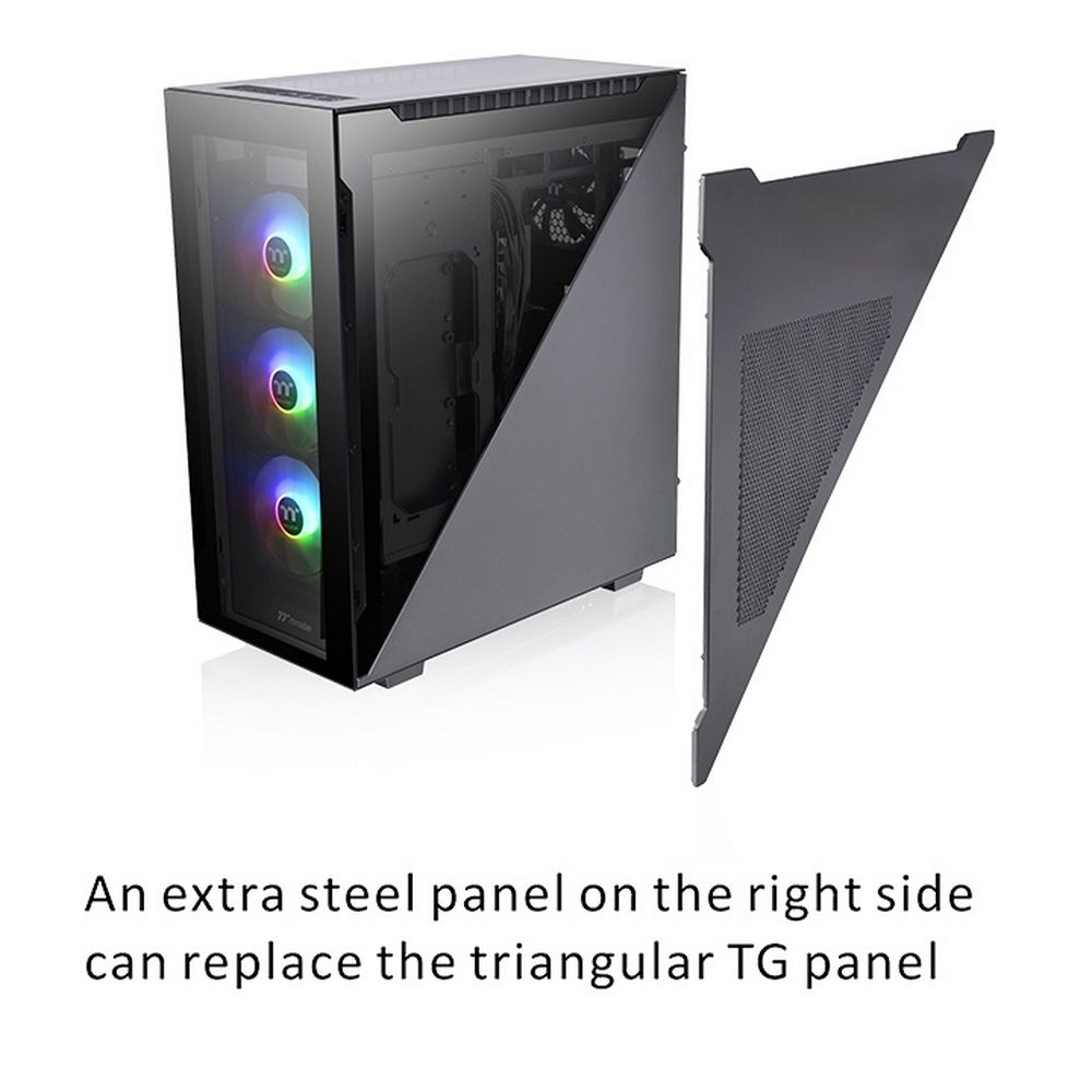 Корпус Thermaltake Divider 500 TG ARGB CA-1T4-00M1WN-01 Black/Win/SPCC/Tempered Glass*4/120mm ARGB F