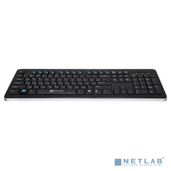 Клавиатура Оклик 870S черный USB беспроводная slim Multimedia