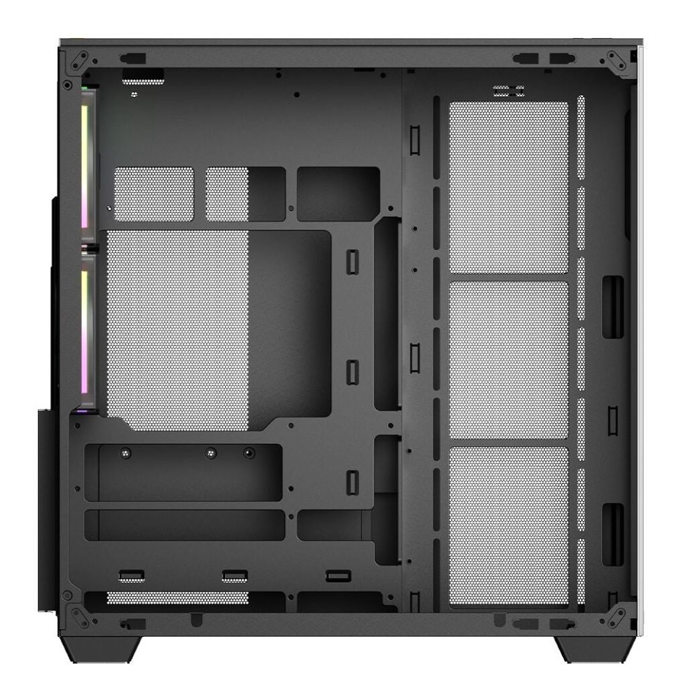 Корпус Ocypus Delta C74 BK ARGB, Midi-Tower, TG, 2x120mm ARGB, 2xUSB-A 3.0 + 1xUSB-C 3.1, ATX, mATX,