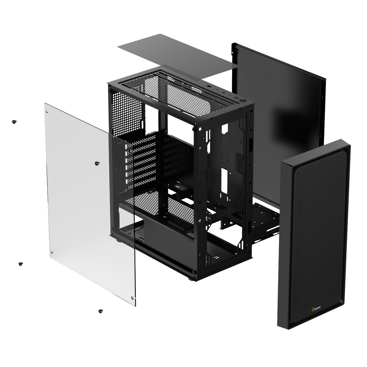 Корпус для ПК Case Ocypus Gamma C50 BK mATX / win / black / no PSU / Tempered Glass