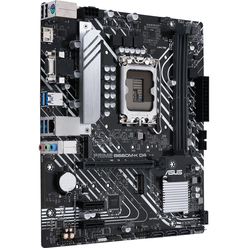 Материнская плата Asus PRIME B660M-K D4 Soc-1700 Intel B660 2xDDR4 mATX AC`97 8ch(7.1) GbLAN RAID+VG