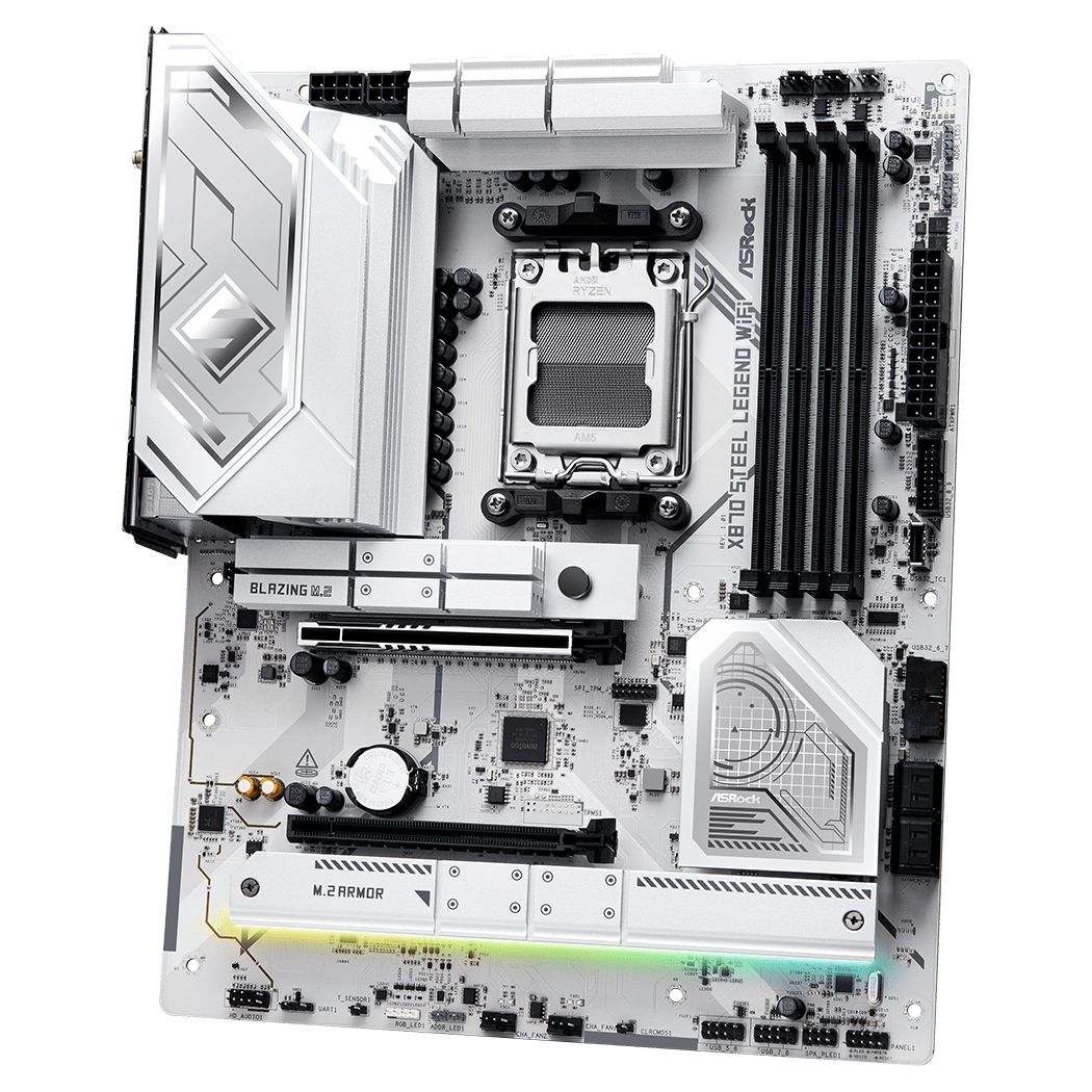 Материнская плата Asrock X870 STEEL LEGEND WIFI Socket AM5 AMD X870 4xDDR5 ATX AC`97 8ch(7.1) 2.5Gg 