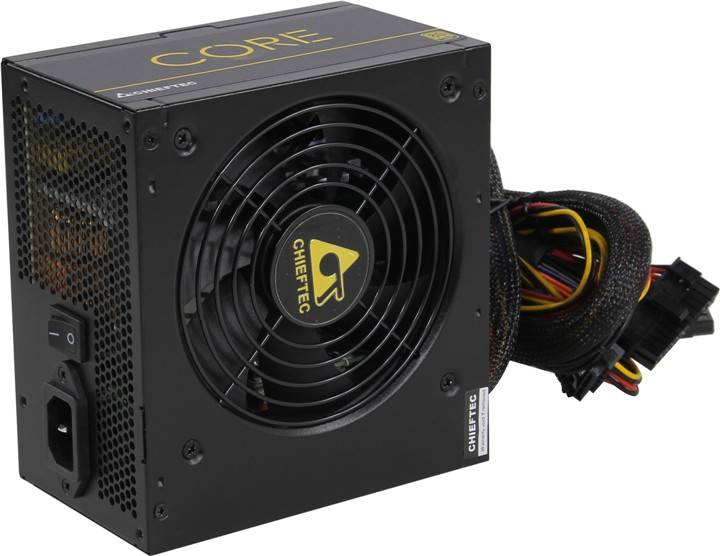 Блок питания Chieftec Core BBS-700S (ATX 2.3, 700W, 80 PLUS GOLD, Active PFC, 120mm fan) Retail