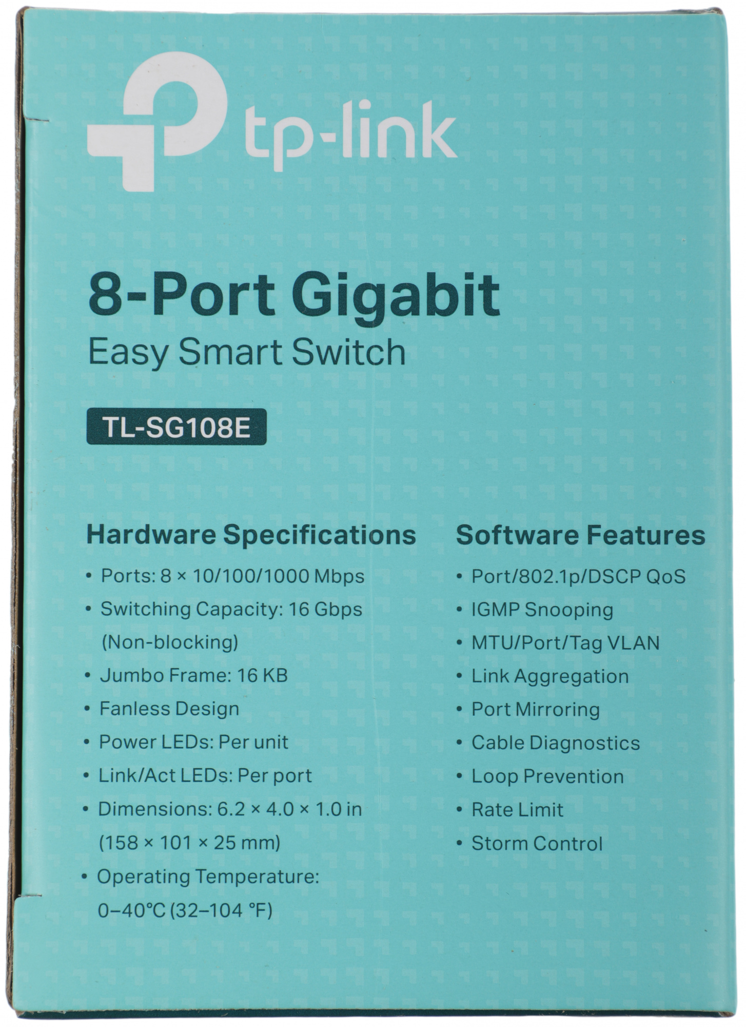 Коммутатор TP-Link TL-SG108E (L2) 8x1Гбит/с управляемый
