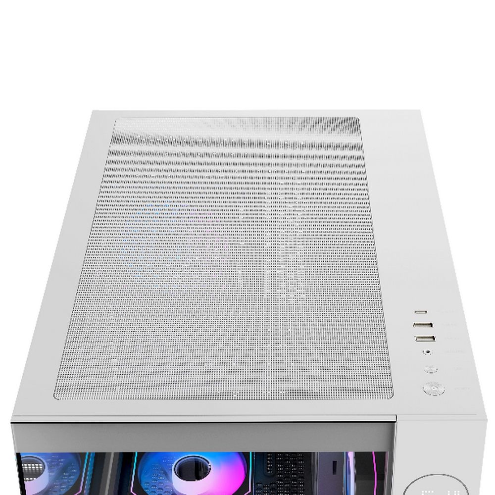 Корпус Case Ocypus Iota C70 WH ARGB ATX  win / white / 6 ARGB fans / no PSU /Tempered Glass
