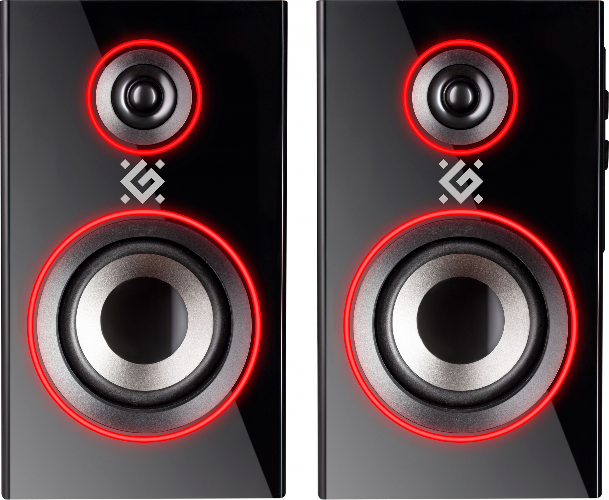 Колонки Defender Solar 20 2.0 черный 20Вт BT беспроводные BT