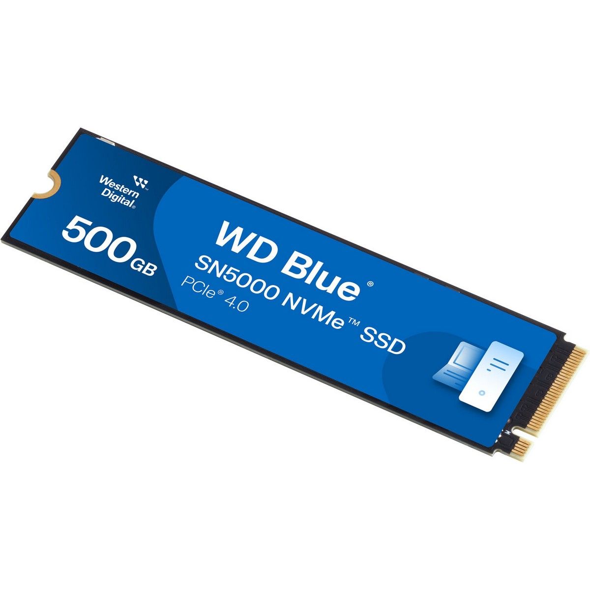 Накопитель SSD WD PCIe 4.0 x4 500GB WDS500G4B0E SN5000 Blue M.2 2280