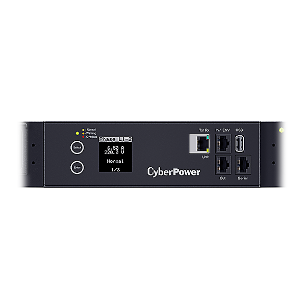 PDU CyberPower PDU83402 3ph 0U, Switched MBO/ 23kW/32A,SNMP, plug IEC 309-32A/ (24) IEC 320 C13 (6) 