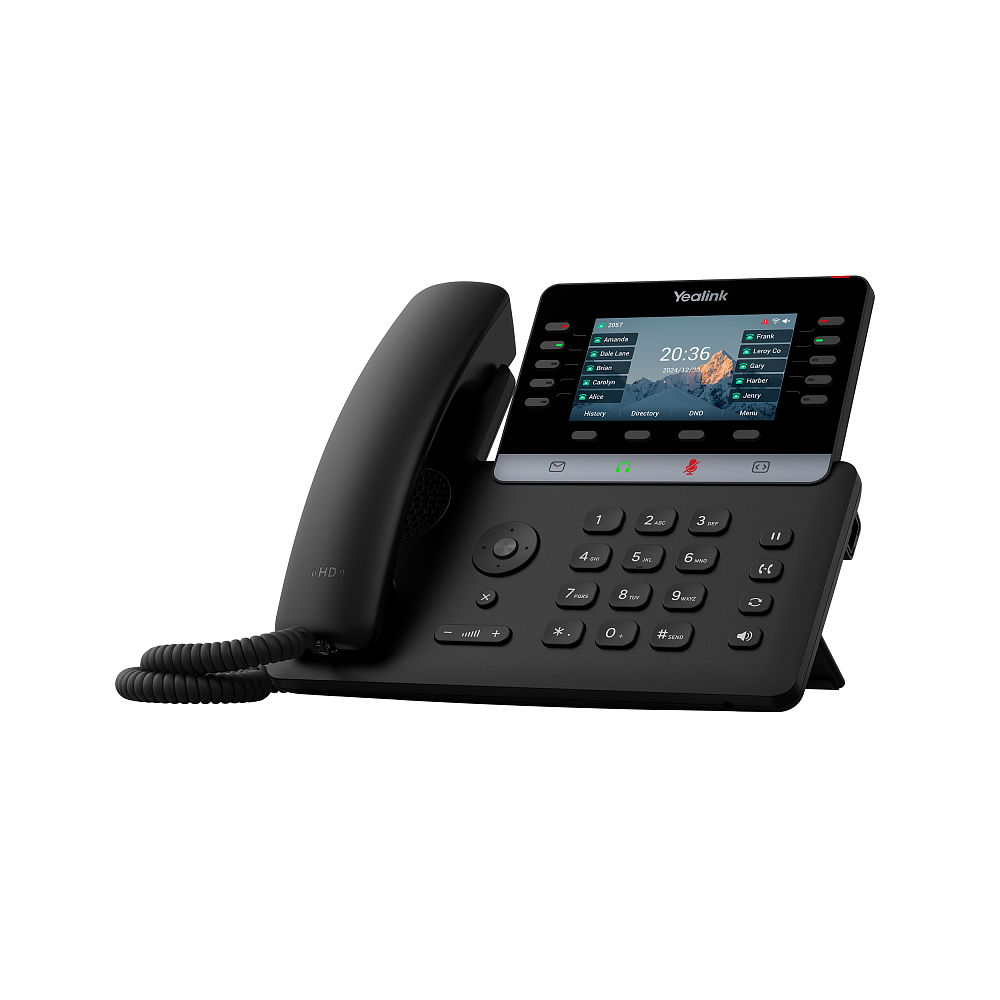 Телефон YEALINK SIP-T74W, 16 аккаунтов, Wi-Fi, 4,3" цветной экран, порт USB, BLF, PoE, GigE, без БП,