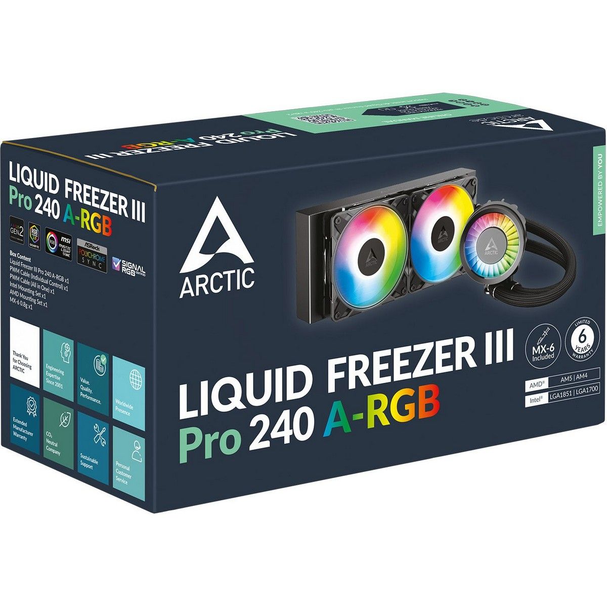 Жидкостная система охлаждения Arctic Cooling Liquid Freezer III Pro 240 A-RGB Multi Compatible All-I