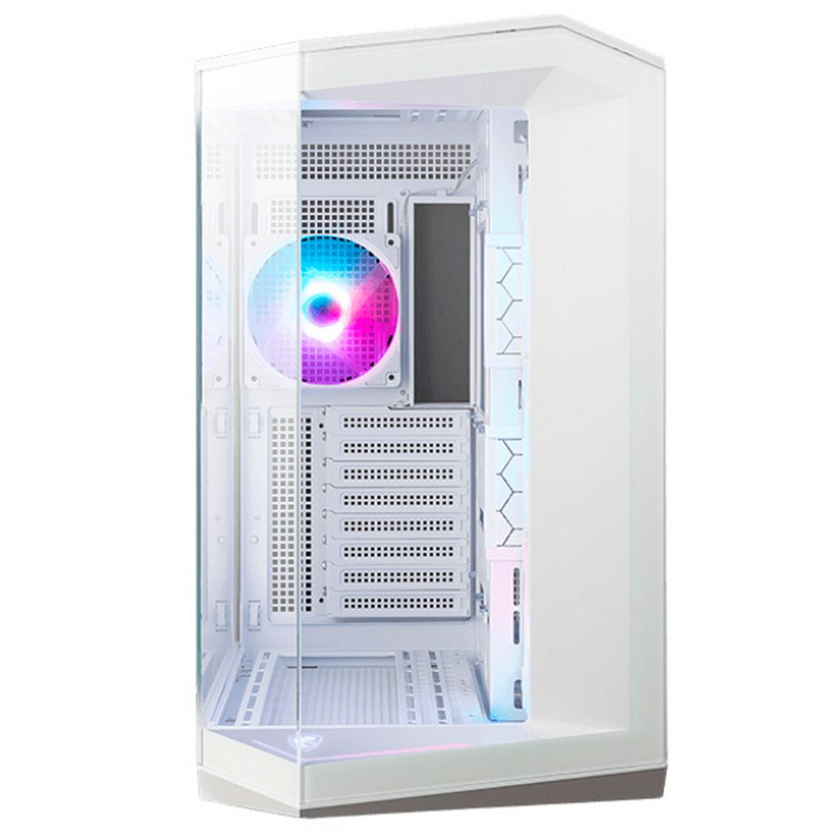 Корпус MSI MAG Pano 100R PZ WHITE , Mid Tower, ATX, 2xUSB 3.2 Gen 1, 1xUSB 3.2 Gen2 Type-C, 3x120mm 