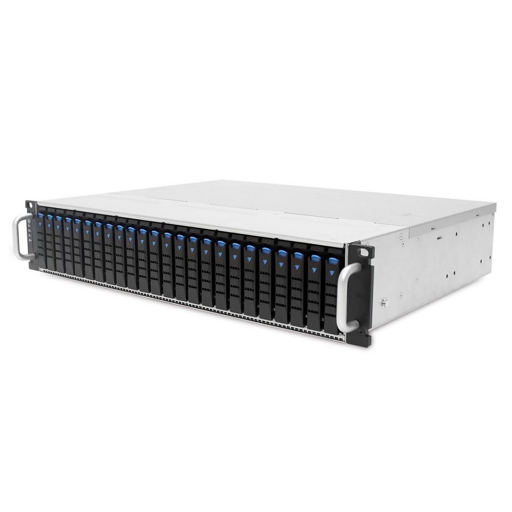 Корпус AIC XJ1-20246-02 2U 24x 2.5" hot-swap bays, hot-swap JBOD with dual SAS 12G expander con