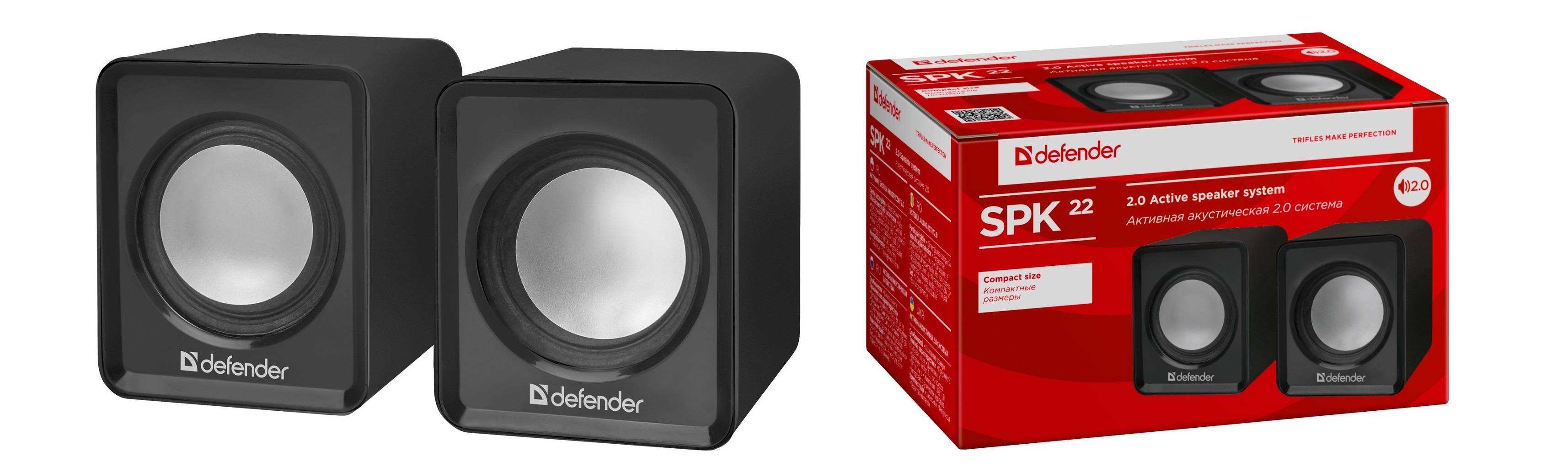 Акустическая 2.0 система SPK 22 черный, 4 Вт, питание от USB
