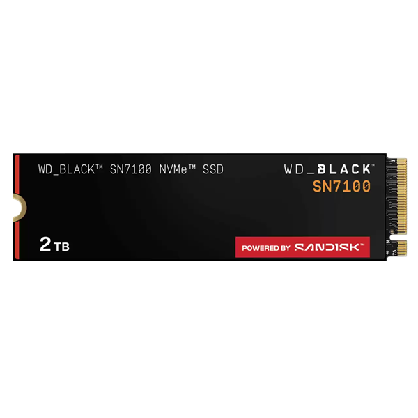 Твердотельный диск 2TB WD Black SN7100 , M.2 2280, PCI-E 3x4, [R/W - 7250/6900 MB/s] 3D-NAND TLC