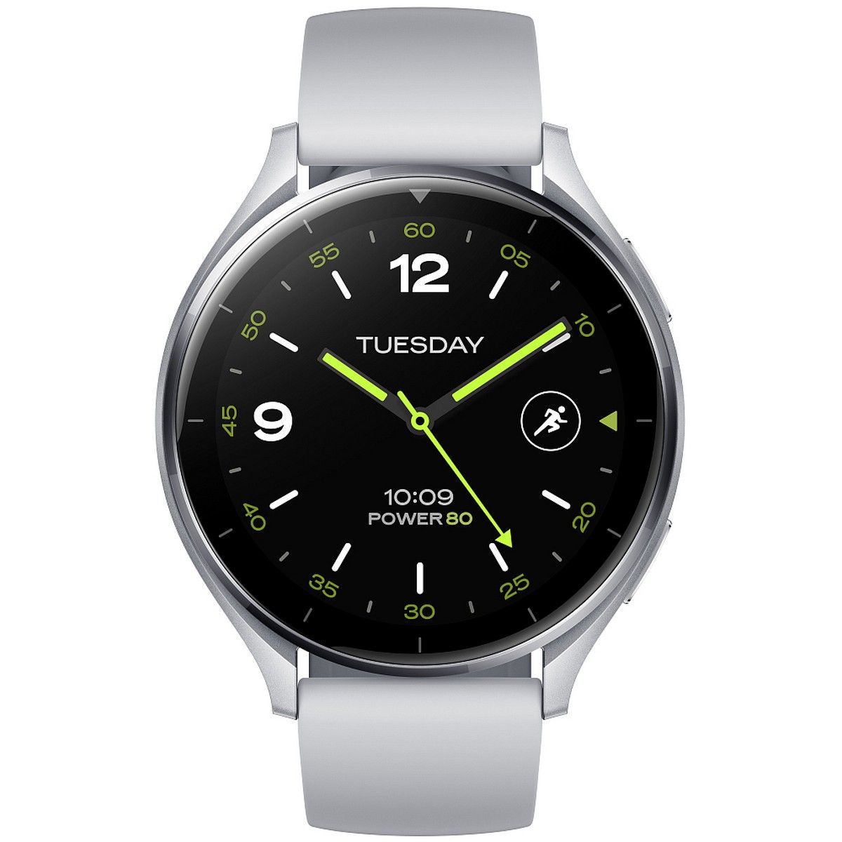 Смарт-часы Xiaomi Watch 2 46мм 1.43" AMOLED корп.серебристый рем.серый разм.брасл.:140-210мм (BHR803