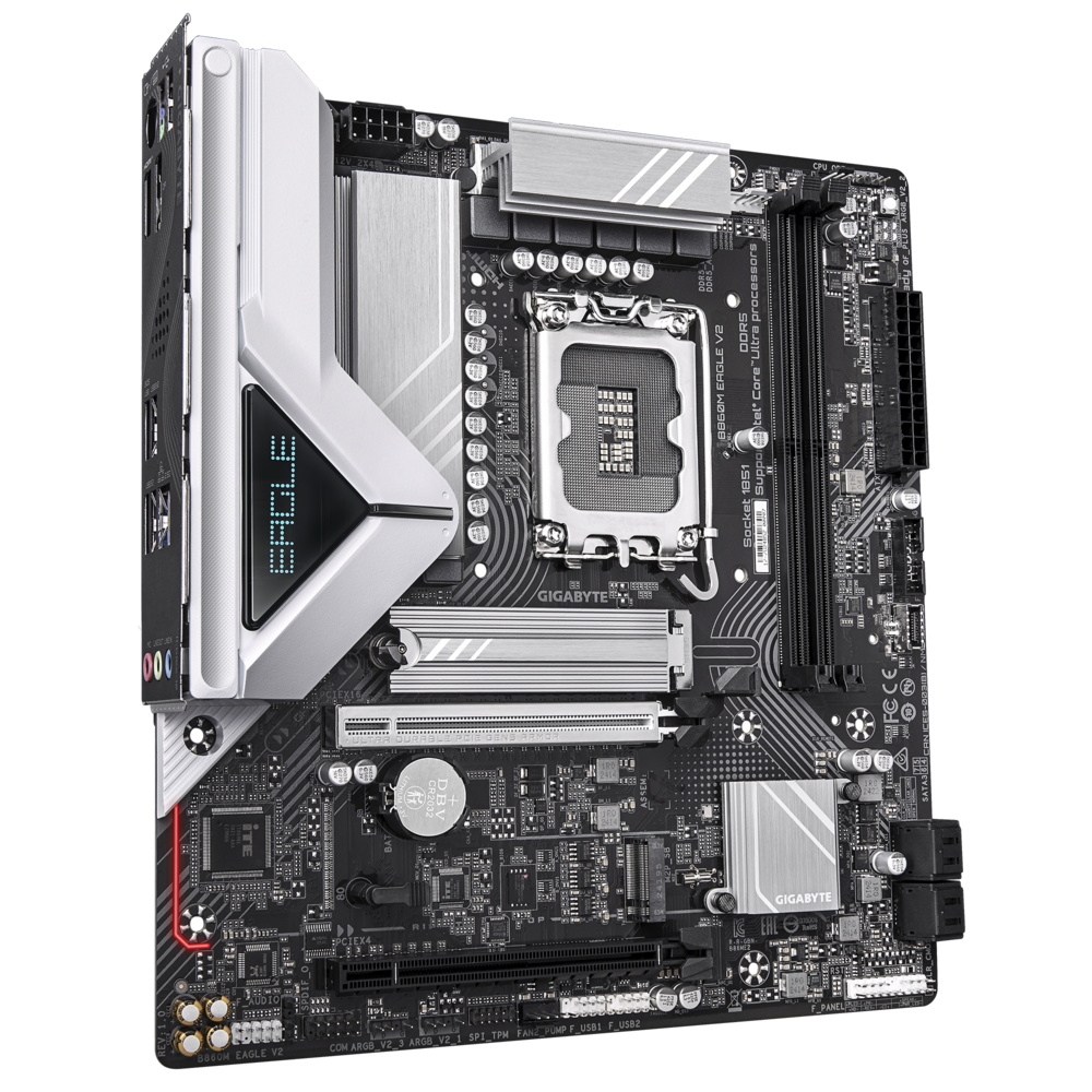 Материнская плата Gigabyte B860M EAGLE V2 Soc-1851 Intel B860 2xDDR5 mATX AC`97 8ch(7.1) 2.5Gg RAID+