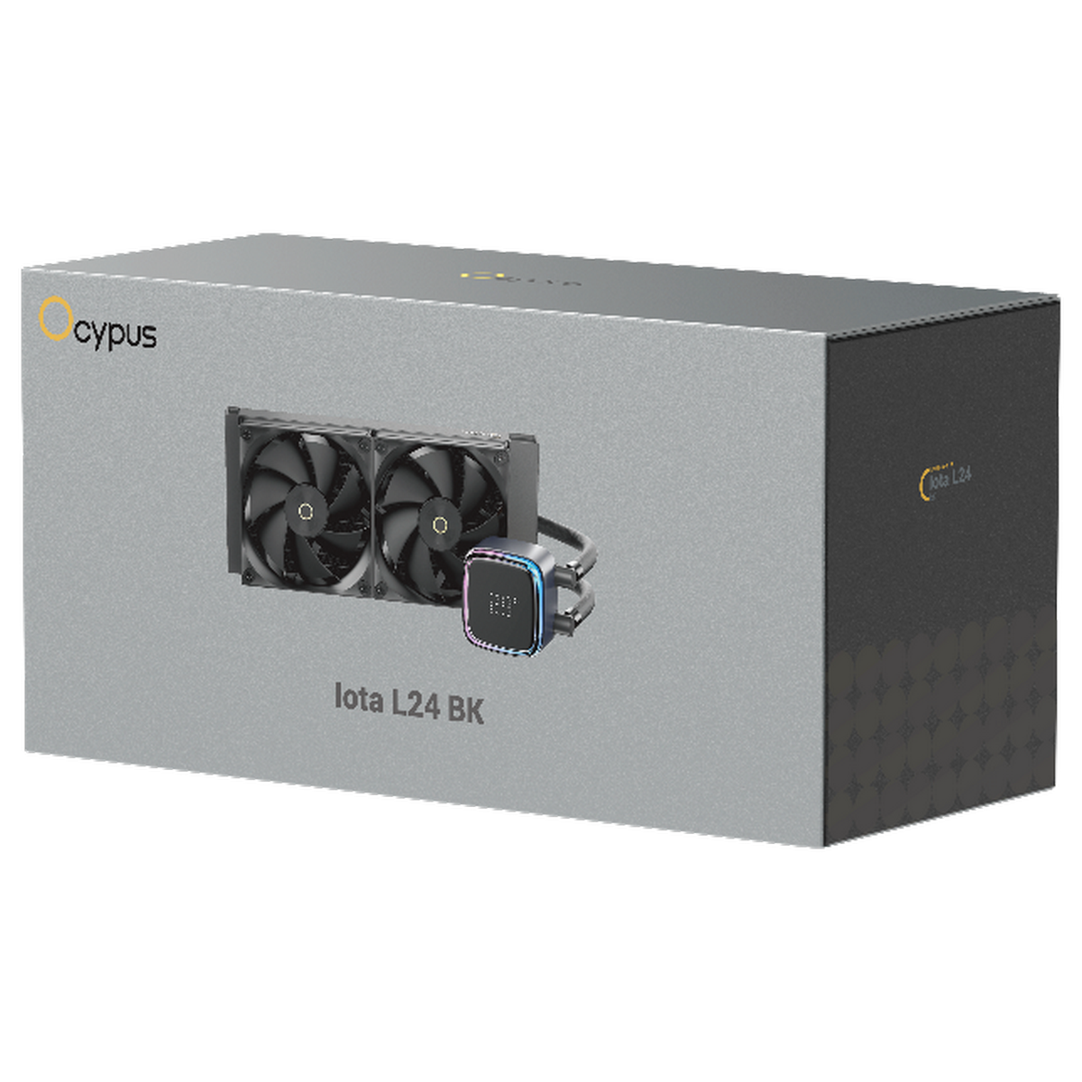 Вентилятор для процессора Ocypus Iota L24 BK ARGB Black 280W/ All Intel/ AMD AM*/ Digital display / 