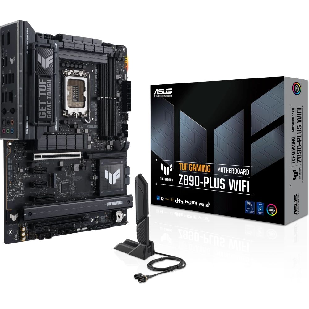 Материнская плата Asus TUF GAMING Z890-PLUS WIFI Soc-1851 Intel Z890 4xDDR5 ATX AC`97 8ch(7.1) 2.5Gg