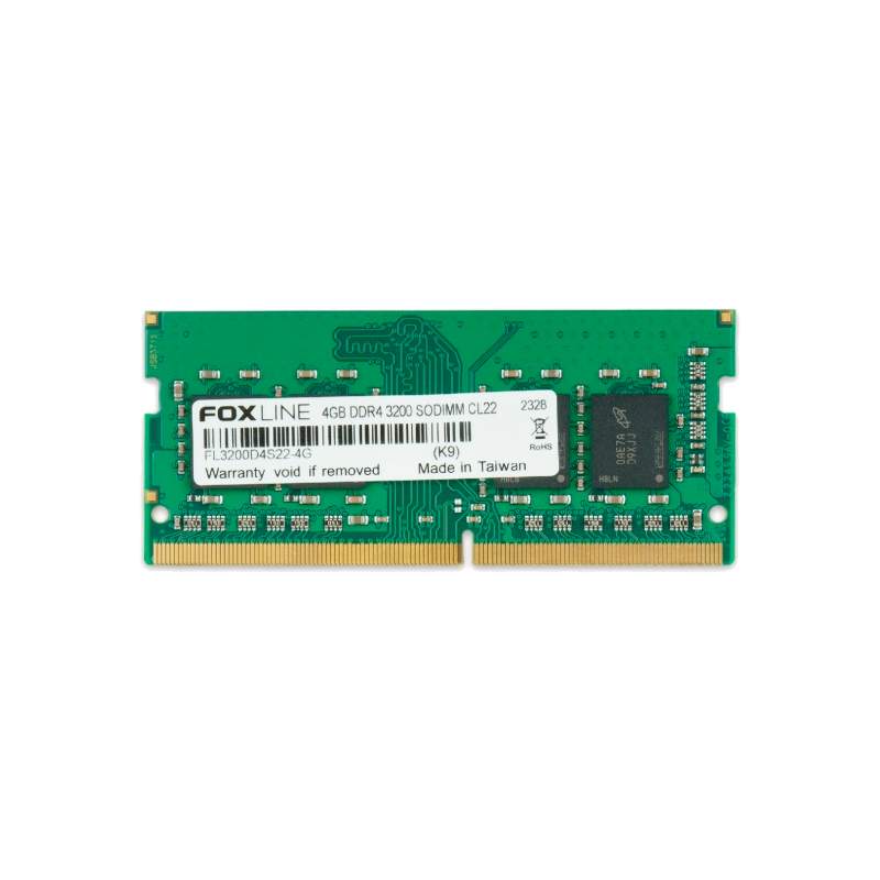 Память оперативная Foxline SODIMM 4GB 3200 DDR4 CL22 (512*8)