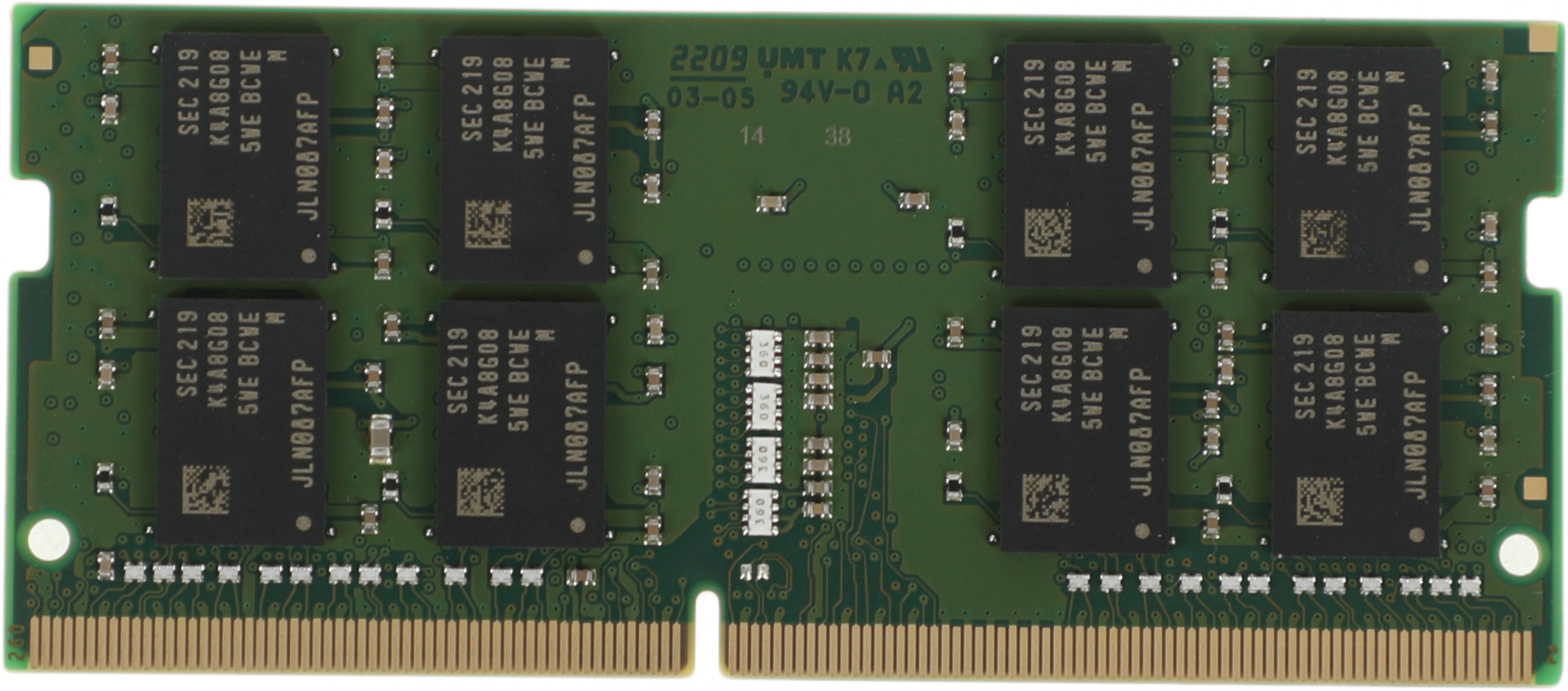 Память DDR4 16Gb 3200MHz Kingston KVR32S22D8/16 VALUERAM RTL PC4-25600 CL22 SO-DIMM 260-pin 1.2В dua