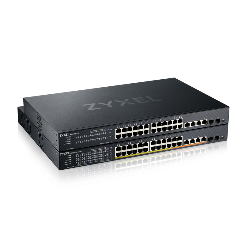 коммутатор Smart L3 Lite коммутатор Zyxel NebulaFlex XMG1930-30, rack 19", 24xRJ-45: 1/2.5G, 4xRJ-45