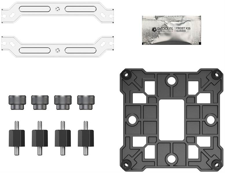 Устройство охлаждения(кулер) ID-Cooling SE-903-XT V2 ARGB Soc-AM5/AM4/1200/1700/1851 серебристый/чер