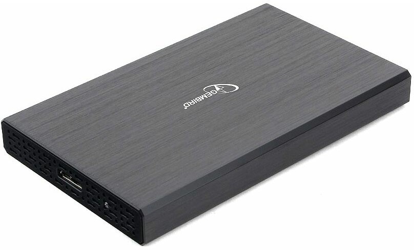 Gembird EE2-U3S-55 Внешний корпус 2.5" чёрный, USB 3.0, SATA, до 2 Тб, алюминий