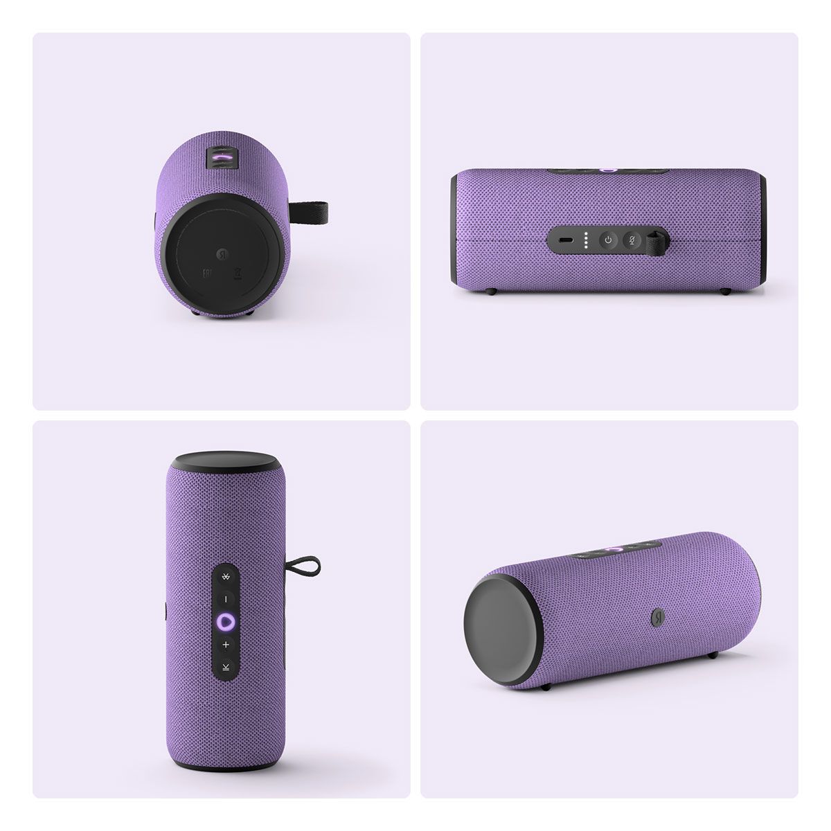 Умная колонка Yandex Стрит Алиса фиолетовый 30W 2.0 BT/Wi-Fi 10м 3300mAh (YNDX-00030VIO)