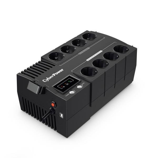ИБП CyberPower BS850E Line-interactive 850VA/480W (Euro x8, USB-порт, 288x118x166(мм), 4,7кг)